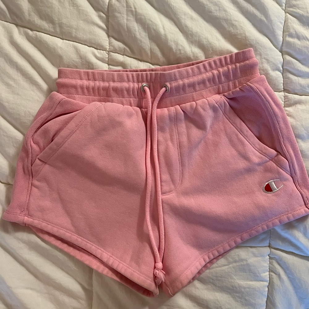 Champion Reverse Weave Pink Sweat Shorts